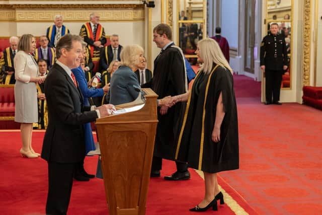 Loughborough College - Heather Clarke receiving the Queen's Anniversary Prize 