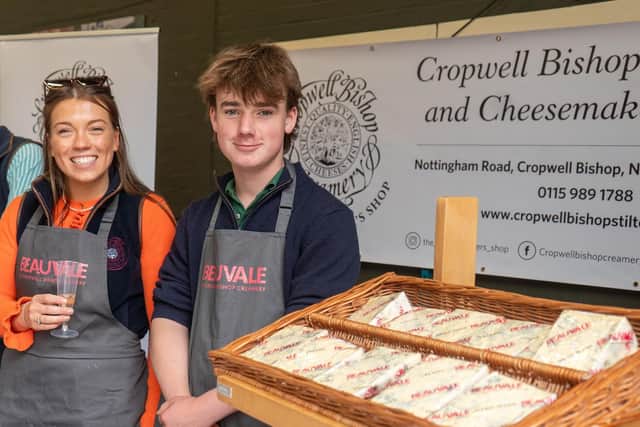 The Cropwell Bishop Creamery stall at the Artisan Cheese Fair 2025