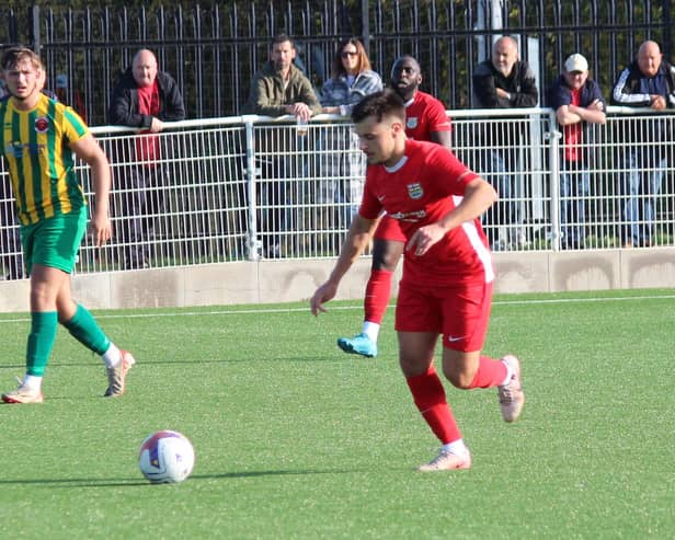 Toby Fura - came close for Melton in home rout by Newark Town.