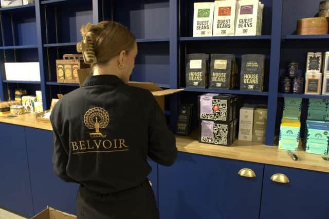 Sraff restock the Belvoir Castle farm shop after a refurb
