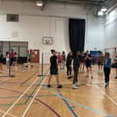 Students at the 2024 Sportathon at Loughborough College