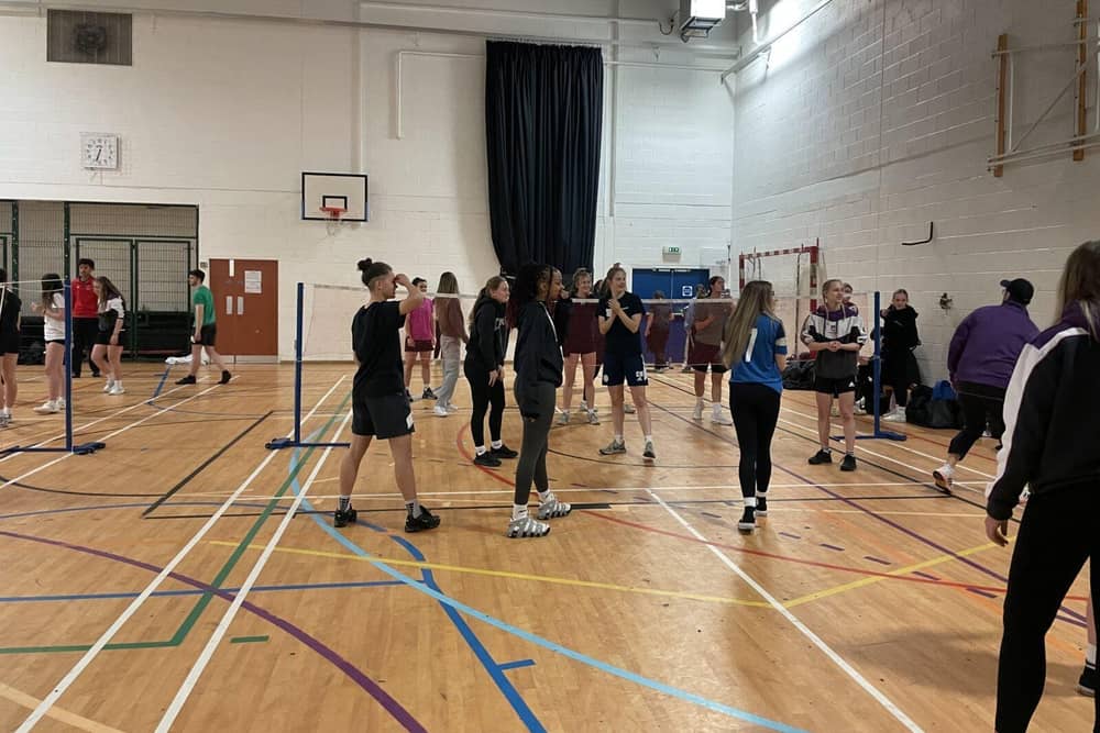Students at the 2024 Sportathon at Loughborough College