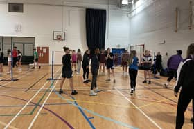 Students at the 2024 Sportathon at Loughborough College