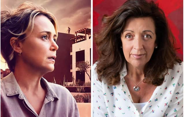 Melton-born author Louise Doughty (right) and Keeley Hawes starring in BBC thriller, Crossfire, which was written by Louise
IMAGE: BBC