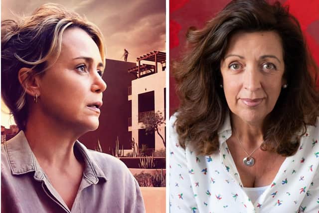 Melton-born author Louise Doughty (right) and Keeley Hawes starring in BBC thriller, Crossfire, which was written by Louise
IMAGE: BBC
