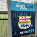 Melton Town's Sign Right Park stadium