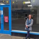 Manager Jenny Hendry outside the new Pepper's HQ in Nottingham Street