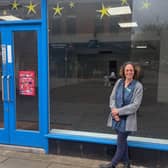 Manager Jenny Hendry outside the new Pepper's HQ in Nottingham Street