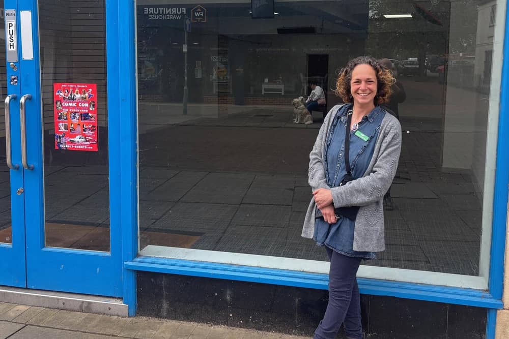 Manager Jenny Hendry outside the new Pepper's HQ in Nottingham Street