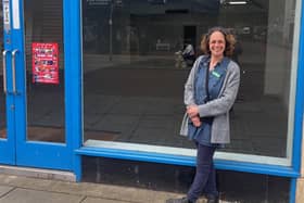 Manager Jenny Hendry outside the new Pepper's HQ in Nottingham Street
