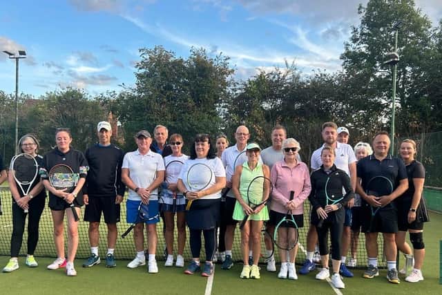 Some of the tennis players at Hamilton Lawn Tennis Club, which is preparing to hold an open day