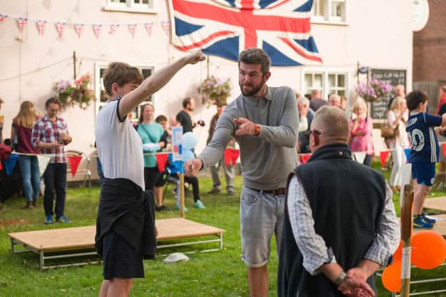 A cracking shot at the Vale of Belvoir Conker Championships at Long Clawson