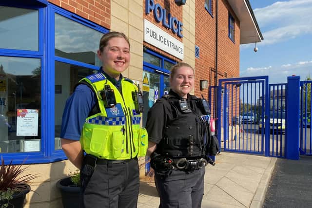 Pc Natalie Dandy (left) and Pc Lucy Baxter