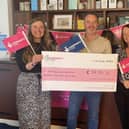 Members of the team at Melton and District Money Advice Centre (MADMAC) celebrate with a cheque for the funding given to them by the National Lottery Community Fund, from left: Deborah Williams - Money Mentor, Richard Coombs - Volunteer Debt Adviser, Michelle Ainge - Debt Adviser, Amanda Heath - Founder