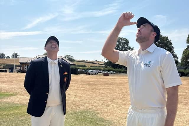 The two captains at the toss.