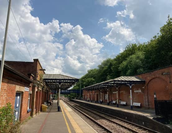 The railway station at Melton Mowbray