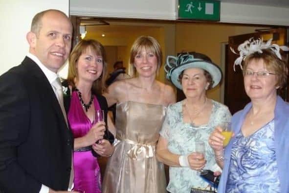 The late Vera Scholes (second from right) with family members