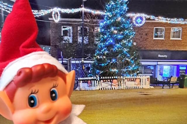 Melton Borough Council posted this image of a mischievous elf and the town centre Christmas lights when they came on days early