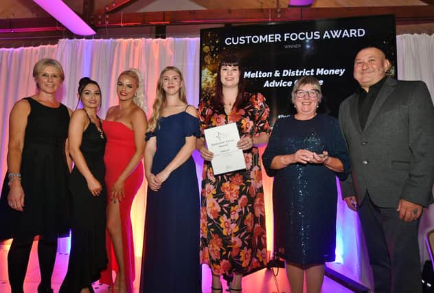  Melton Times Best of Melton Awards 2022.  
 Customer Focus Award -  sponsor Shelagh Core with winners Melton Money Advice Centre with finalists  Big Bums and Little Bums and Sophie Elise Beauty Salon and Day Spa
