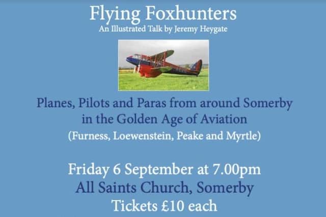 The Flying Foxhunters talk at Somerby