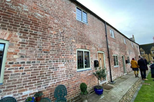 The new almshouses converted from an old stable block in Beeby's Yard