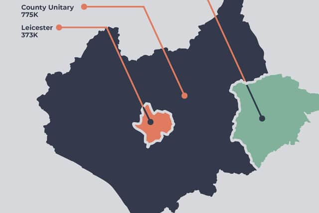 The county council's devolution proposal - one council for Leicestershire, an expanded city council and a separate Rutland authority