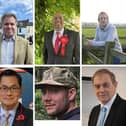 GENERAL ELECTION 2024 : Candidates for Melton and Syston constituency - clockwise from top left - Marilyn Gordon (Independent); Edward Argar (Conservative); Zafran Khan (Labour); Andy Konieczko (Liberal Democrats); Pete Morris (Reform UK); Matt Shouler (Rejoin UK); Dr Teck Khong (Alliance for Democracy and Freedom); Alastair McQuillan (Green Party)