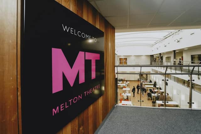 Inside the refurbished Melton Theatre
