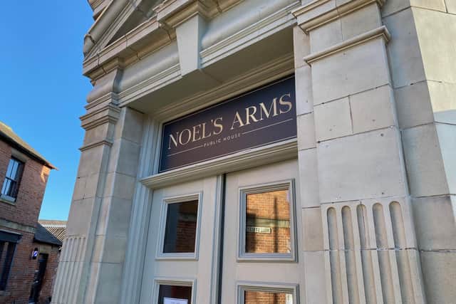 The new entrance to the Noel's Arms