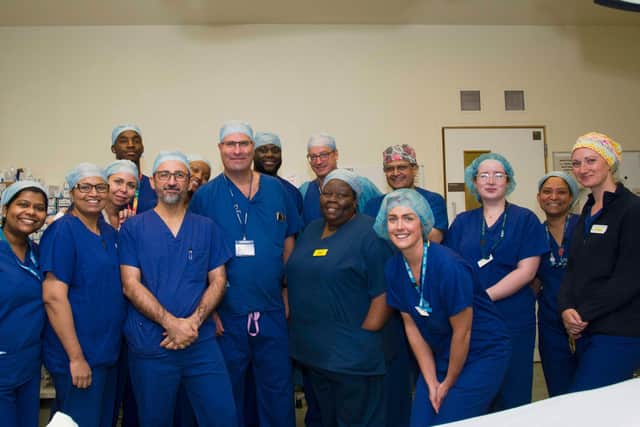 The team involved in the surgery