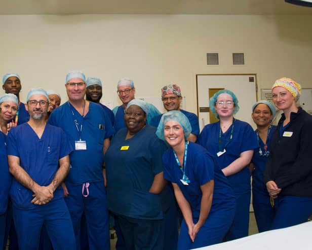 The team involved in the surgery