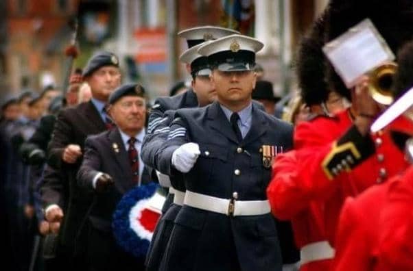 A previous Battle of Britain parade through Melton