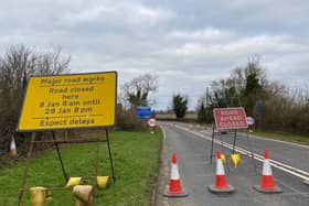 The A606 road closure between Burton Lazars and Melton Mowbray