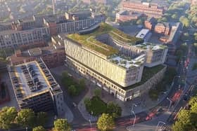 An aerial view of what Leicester Royal Infirmary will look like after the planned revamp