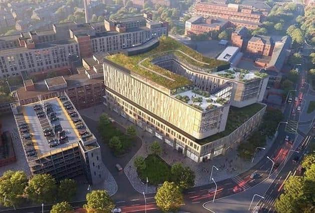 An aerial view of what Leicester Royal Infirmary will look like after the planned revamp