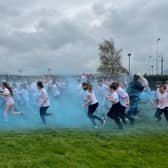 Sherard School pupils take part in the charity Colour Dash