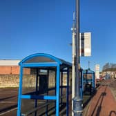 The bus terminal in St Mary's Way, Melton Mowbray