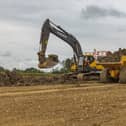 Construction work on the North and East Melton Mowbray Distributor Road