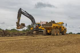 Construction work on the North and East Melton Mowbray Distributor Road