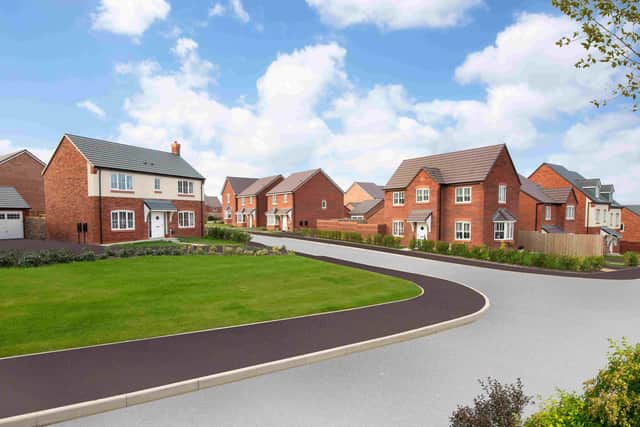 A street scene at Bellway’s Roman Gate development in Melton Mowbray, where Bellway is offering homebuyers help to move before Christmas