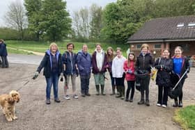 Members of 5th Melton Guides and Melton Rangers take part in a litter pick at Melton Country Park for the Big Help Out scheme