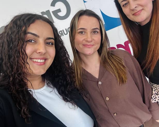 L-R Alona Zablocka, Jurgita Siplivaite and Olga Sikora