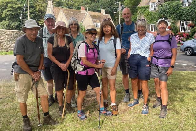 Some of the members of Melton Mowbray Ramblers on a recent walk