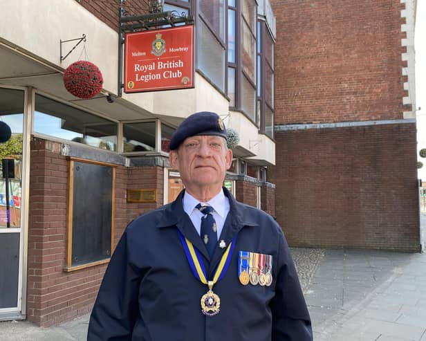 Nick Pridden, the new chairman of the Melton Mowbray Royal British Legion branch