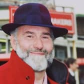 Tony McDonald wearing his trademark trilby hat