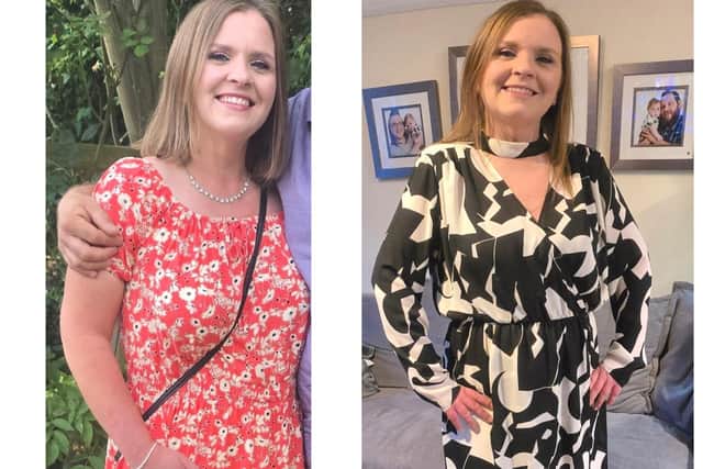 Natalie after losing her weight