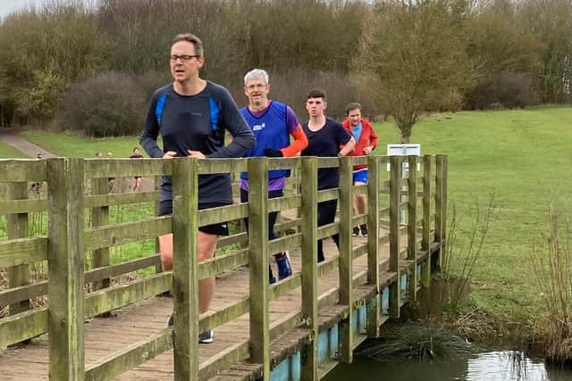 Runners taking part in Parkrun Melton Mowbray
