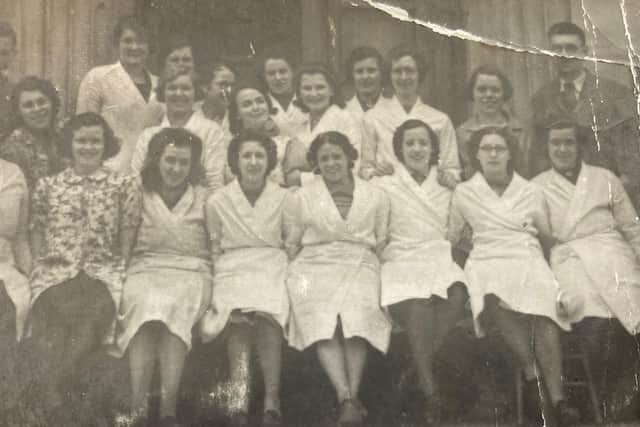Kathleen Bishop (front row, fourth from left) pictured during the Second World War at the old tech college in Melton when she was learning to use carpentry tools.
Others in the photo - Ken Hendley, Mrs Garner, Margaret Humfries, Nena Simpson, Kathy Wheatcraft, Mable James, Betty Jones, Kath Losley, Margaret Wallbanks, Vicky and Polly Baxter, Barbara Handley, Rhoda Littlewood, Lily Daly and Dolly Losley