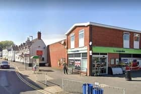 The existing Co-op store at Asfordby with the Horseshoes pub behind, which would be part demolished under planning proposals