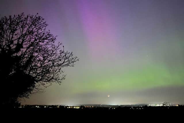 Northern Lights viewed in Sandy Lane in Melton on Friday nightPHOTO Fania Everitt